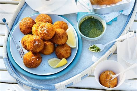 Pumpkin and parmesan arancini with salsa verde - Recipes - delicious.com.au