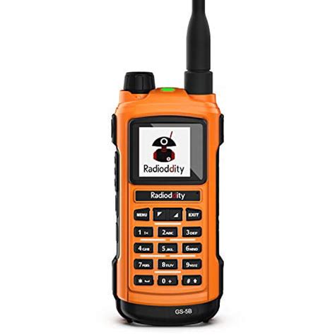 Radioddity GS-5B Bluetooth Programming Handheld Ham Radio Dual Band Long Range Two Way Radio ...