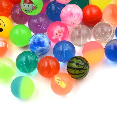 10pcslot Water Float Ball Toys Mixed Bouncing Ball Child Kid Elastic