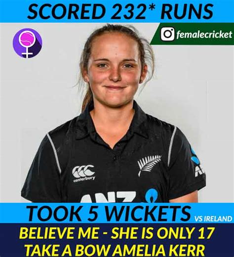 Teenager Amelia Kerr slams 232* to break 21-year-old record in Women's ...