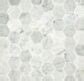 Carrara Honed Hexagon Marble Mosaic Tile Mandarin Stone