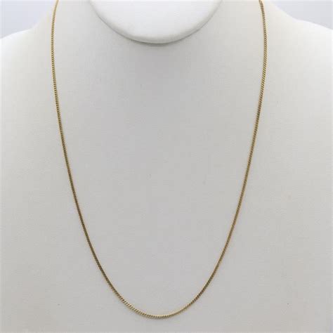 Kt Gold Curb Chain Necklace Property Room