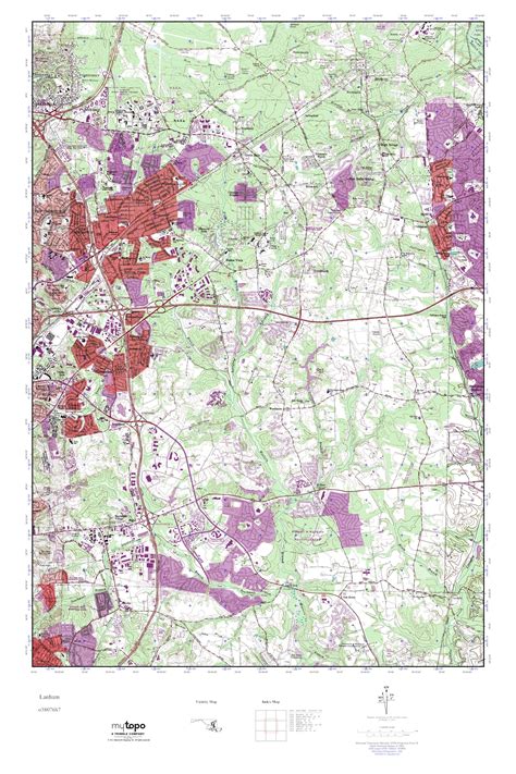 Mytopo Lanham Maryland Usgs Quad Topo Map