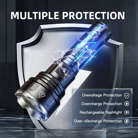 R3 P90 2700 Lumens Tactical Flashlight 2019 Rechargeable Superfire