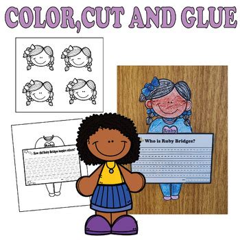 Ruby Bridges Craft Writting Activity Womens History Month Bulletin