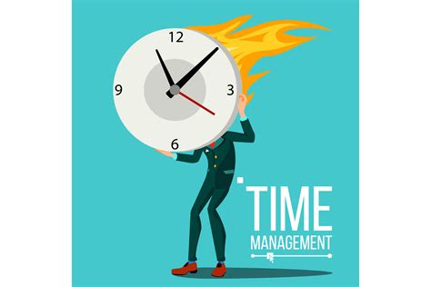 Time Management Man Vector Organization Graphic By Pikepicture