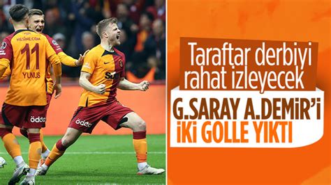 Galatasaray Adana Demirspor u iki golle geçti