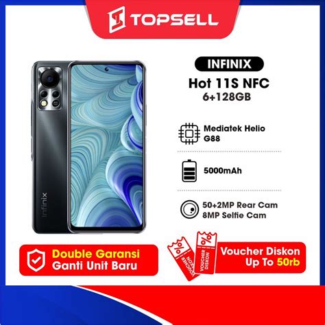 Jual Infinix Hot 11s NFC 6 128GB Garansi Resmi 12 Bulan Gratis Asuransi Shopee Indonesia