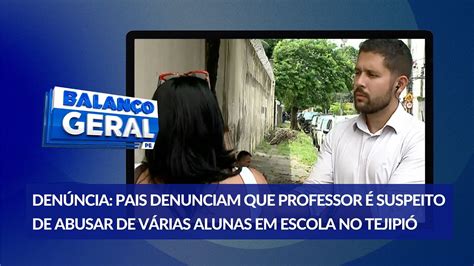 Pais denunciam professor por assédio sexual em escola no bairro de