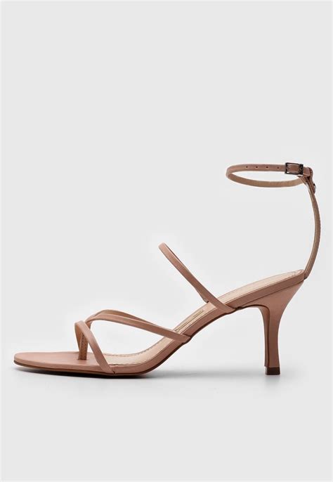 Sandália Santa Lolla Tiras Nude Compre Agora Dafiti Brasil