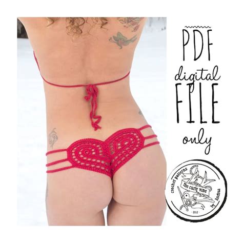 Crochet LINGERIE Pattern PDF Sexy Lingerie Crochet Underwear Etsy Canada