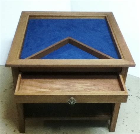 Pentagon Military Shadow Box Table By Woody1492