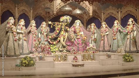 ISKCON Mayapur deities, 4k ungraded Stock Video | Adobe Stock