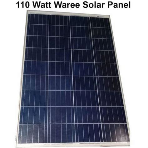 Waaree Monocrystalline 110 Watt Waree Solar Panel 24v At Rs 5634piece