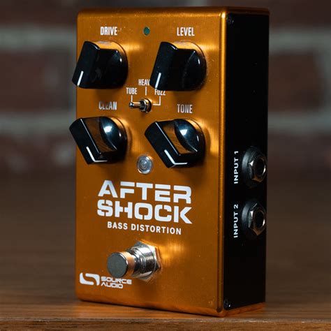 Source Audio Aftershock Bass Guitar Distortion Pedal W Box Used On