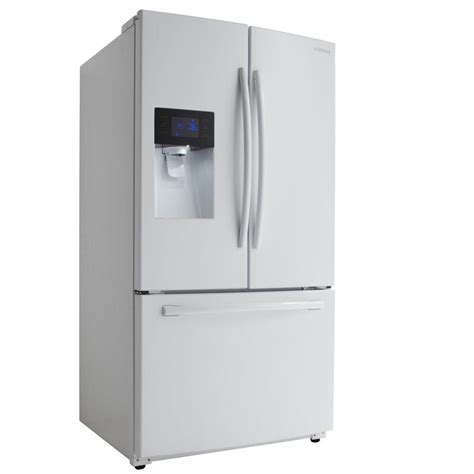 Samsung Cu Ft French Door Refrigerator In White Hodgins Home