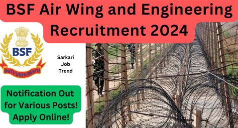 Bsf Air Wing And Engineering Recruitment 2024 Apply Online