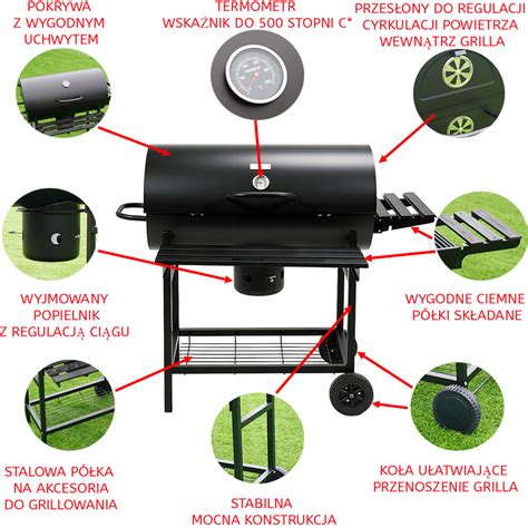 Grill Ogrodowy W Glowy Z Pokryw I P Kami Vl Czarny Sklep Hydrosan Eu