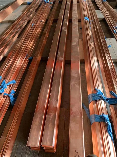 Pure Copper Electrical Busbar For Conductor Pure Flat Copper Bus Bar