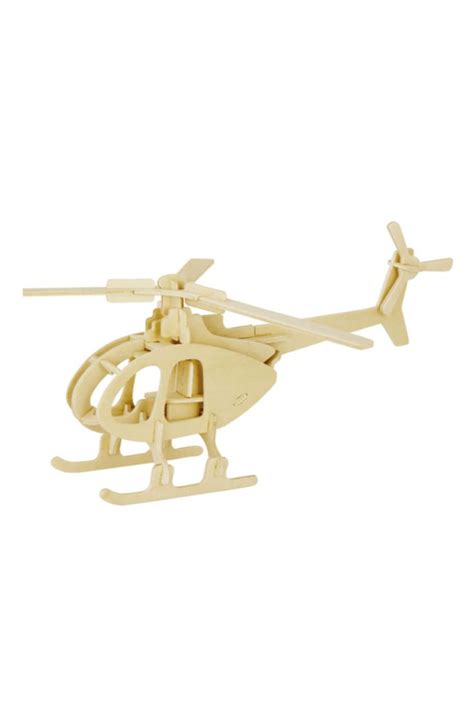 3-D Wooden Helicopter Puzzle | Wooden helicopter, Wooden puzzles, Wooden