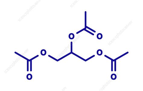 Triacetin molecule - Stock Image - C045/8162 - Science Photo Library