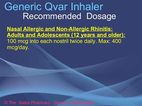 Generic Qvar Inhaler for Treatment of Asthma