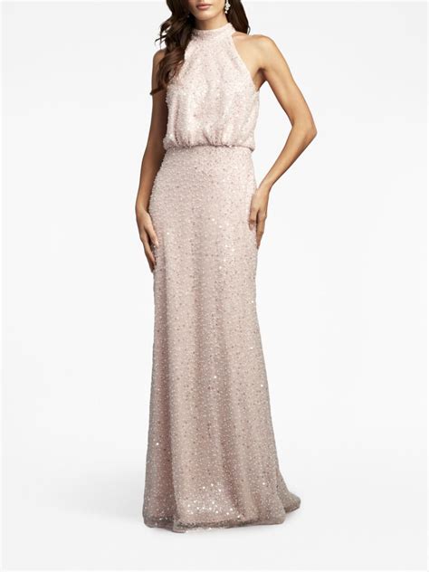 Tadashi Shoji Senna Paillette Embellished Gown Farfetch