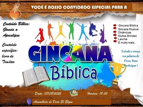 Ficha Para Gincana Gincana Bíblica Palavra De Deus