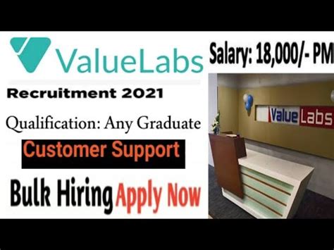 Latest Jobs In Value Labs Recruitment Hyderabad Freshers Any