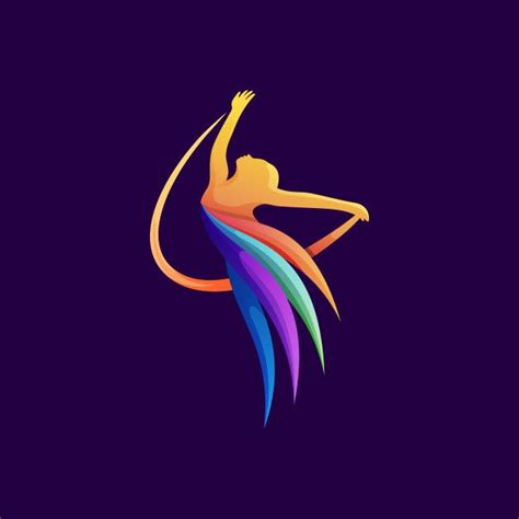 Premium Vector Colorful Dancer Logo Illustration Premium Vector