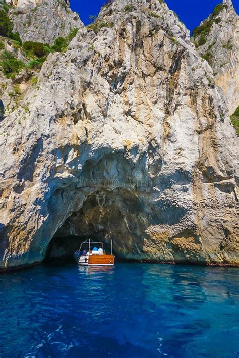 The White Grotto of the Island of Capri, Italy. Stock Photo - Image of ...