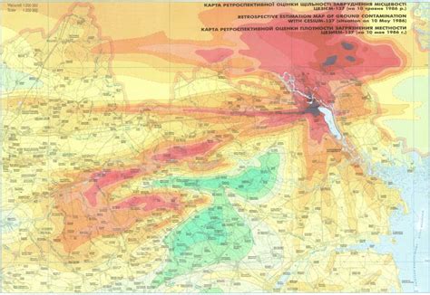 Chernobyl Disaster Radiation Map