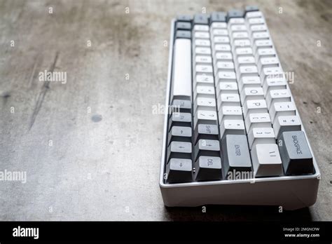 The mechanical keyboard on textured background Stock Photo - Alamy