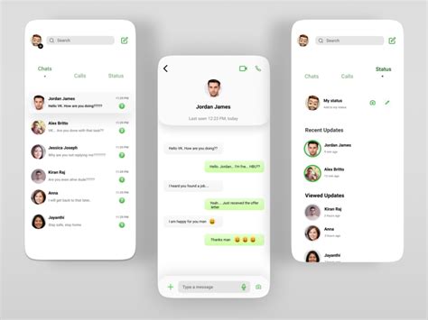 Whatsapp Redesign By Viknesh Krishnan On Dribbble