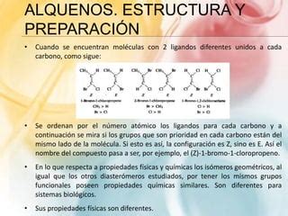 Alquenos Estructura Nomenclatura Propiedades Pptx