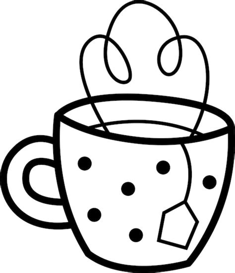 Tea Clipart Black And White