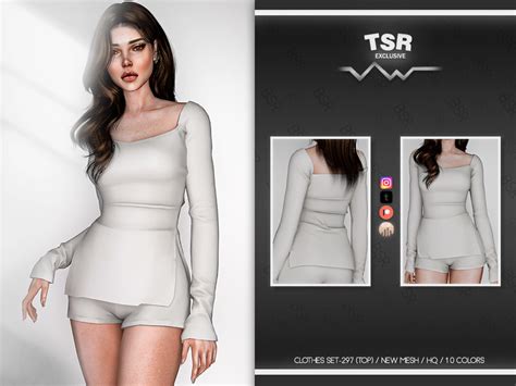 The Sims Resource Clothes Set 297 Top Bd856