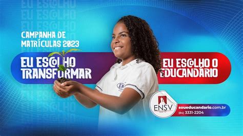 Campanha De Matr Culas Eu Escolho O Educand Rio Youtube