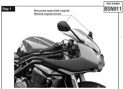 Rizoma Mi Bsn Stealth Naked Mirror Adapter Installation Guide