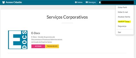 Portal de Convênios Criação de conta verificada no acesso cidadão