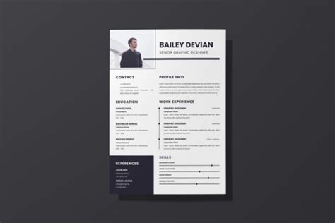 Bailey Devian Resume Graphic By Storictype Creative Fabrica