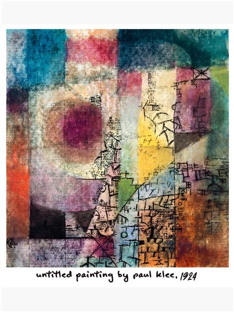 Abstract Painting By Paul Klee Sticker For Sale By Inherits Redbubble