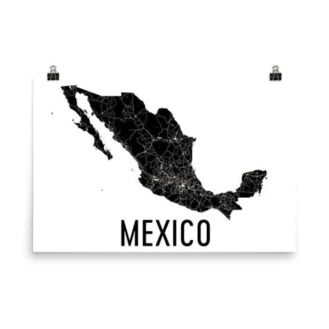 Printable Mexico Map Poster – Free download and print for you.