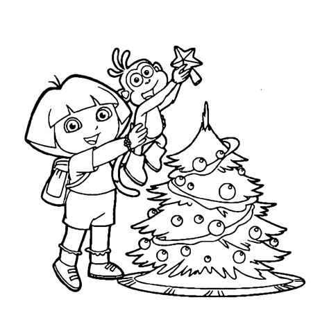 Dora the Explorer - Dora and Boots prepare the Christmas tree