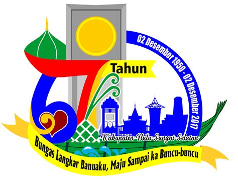 LOGO HARI JADI KABUPATEN HULU SUNGAI SELATAN 67 TAHUN