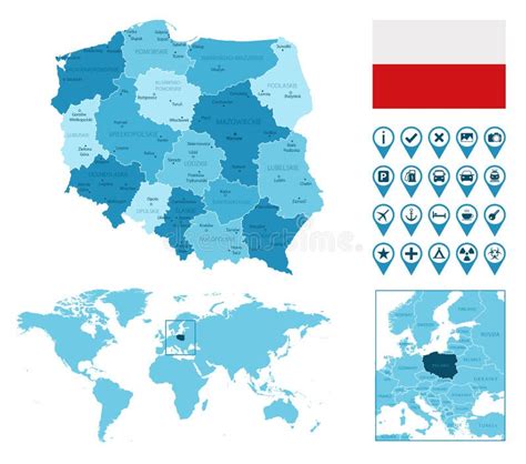 Mapa Administrativo Detalhado Da Pol Nia Pavilh O Nacional E