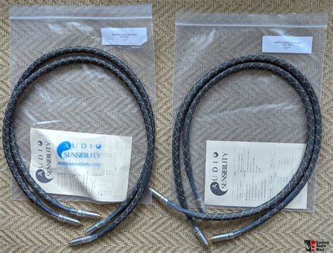 Audio Sensibility Signature Silver RCA Interconnects 1m 2 Pairs For