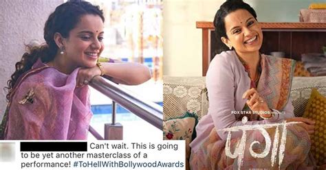 kangana ranaut shares panga poster fans   awe   innocence