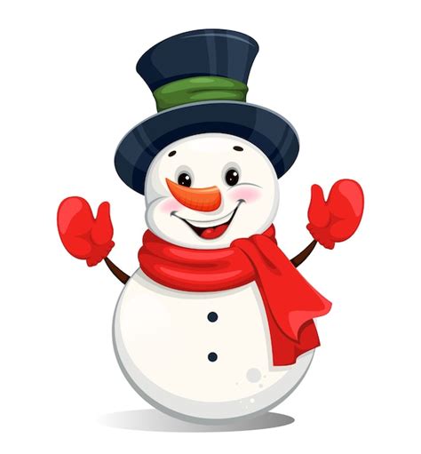 Vetores e ilustrações de Boneco neve feliz natal para download gratuito ...