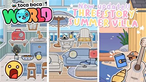 🌴🤩 New Coastal Essential Villa Out Now New Update In Toca Life World